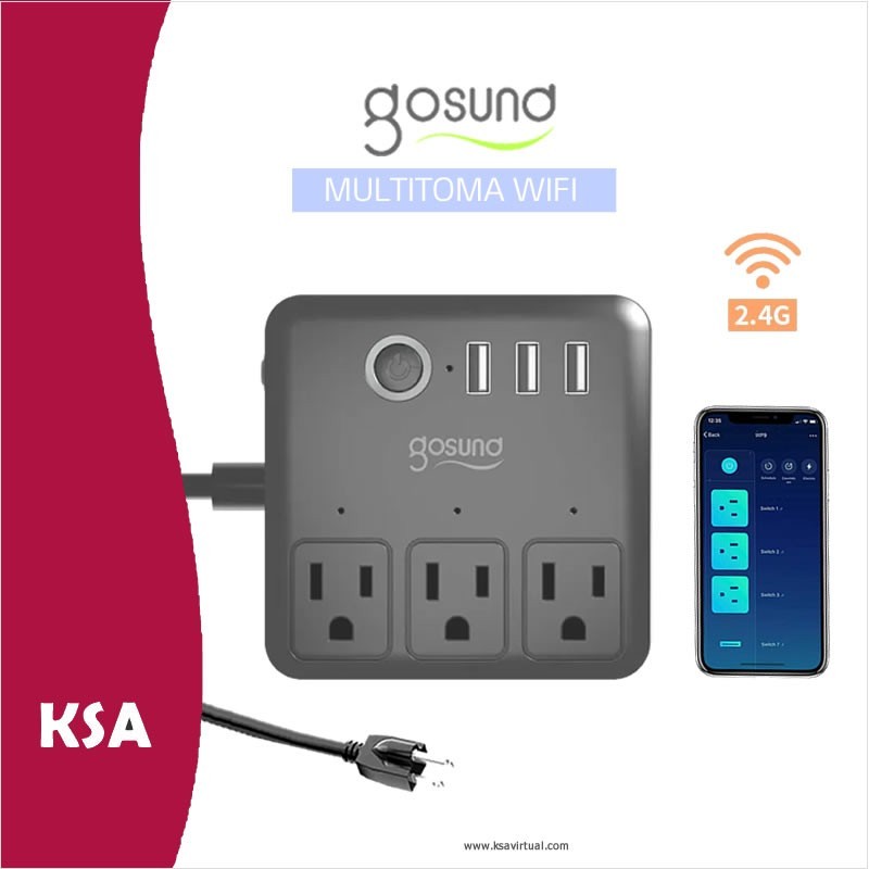 Multitoma WiFi Gosund Smart Power Strip - Alexa, Google Home
